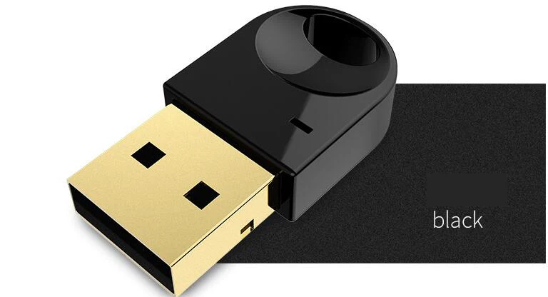 Black CSR 4,2 Bluetooth адаптер Бесплатный драйвер Bluetooth ключ/приемник USB адаптер для компьютера Беспроводная гарнитура Bluetooth динамик - Цвет: Black
