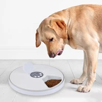 automatic pet feeder timing feeder 6 meal 6 cell pet dry food dispenser dish feed 24 hours timer for dog cat pet supplies