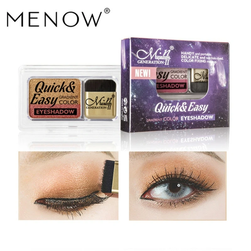 

Menow mellow E419 double color eye shadow gradually lazy people pearl light powder eye shadow waterproofinglasting2018 explosion