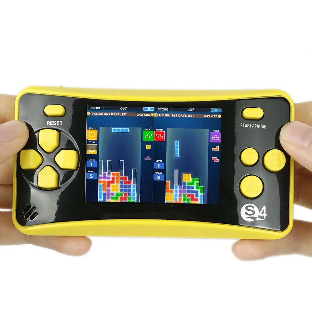 Серый Мини ТВ видео игровые консоли JJFUN QS-4 портативная игровая консоль AV порт Ретро встроенные 182 классические игры 2,5 дюймовый ЖК-плеер - Цвет: Серый