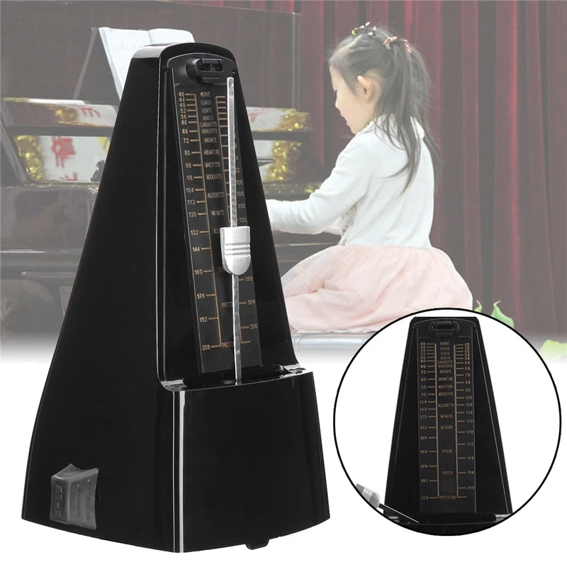 

Hot-Retro Piano Mechanical Metronome Antique Metronome Pendulum Mecanico Wood Color For Universal Piano Guitar Violin Musical