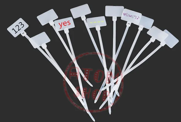 2,5*100 мм 100 шт. почтовые стяжки для записи на Ethernet RJ45 RJ12 провода кабель питания этикетки Метки