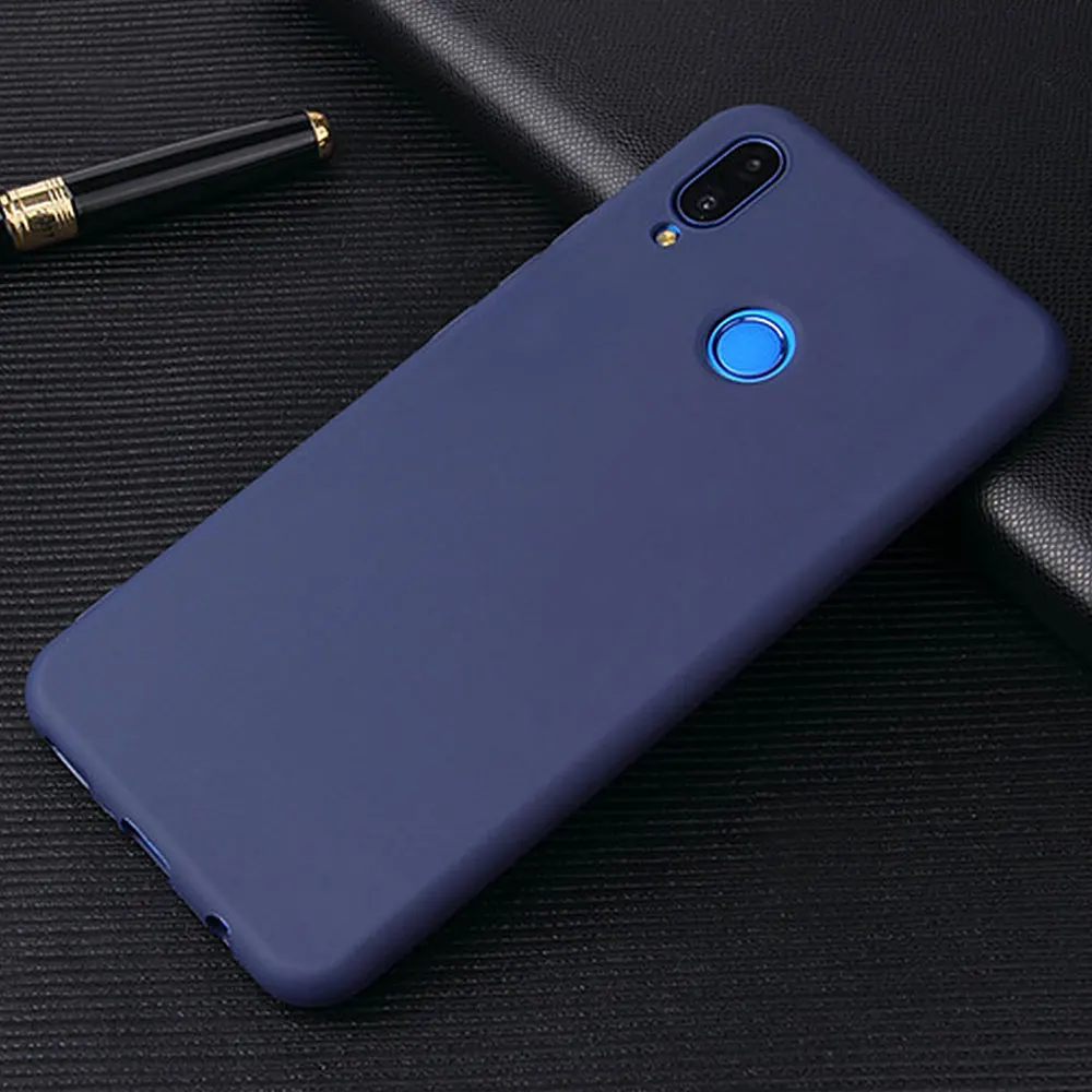Мягкий ТПУ конфетный цвет для huawei Honor P20 lite 8x 7c 9 10 Lite прозрачная задняя крышка 20