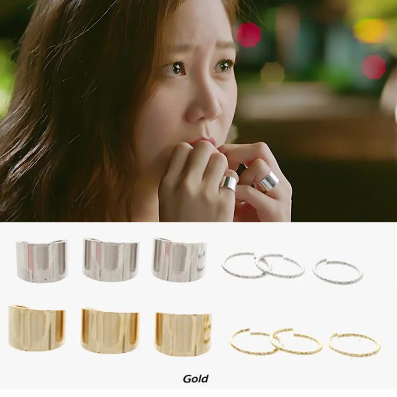 6 шт./компл. простой дизайн металлический посеребренный полированный широкий