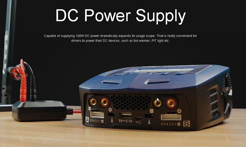 SKYRC D100 V2 Двухканальное Зарядное устройство AC/DC зарядное LiPo 1 6s 2x100 Вт с Bluetooth