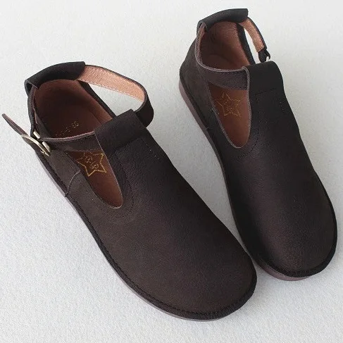 Careaymade-Retro of literature and art first-class leather shoes,all-leather pure hand-made casual women's single shoes,sandals