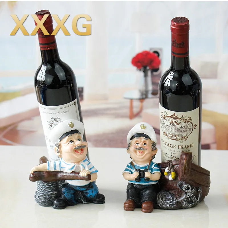 XXXG/четыре куска смолы маленькие моряки винный шкаф креативный красный предметы