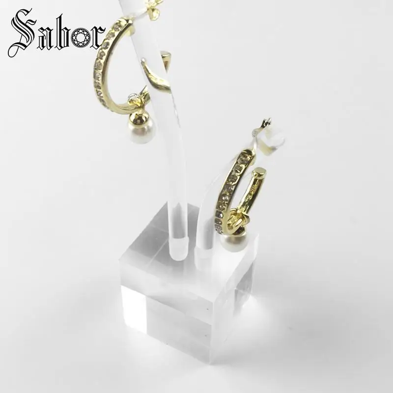 Серьги-кольца с креольским жемчугом на петлях новинка 2020 Модная бижутерия для