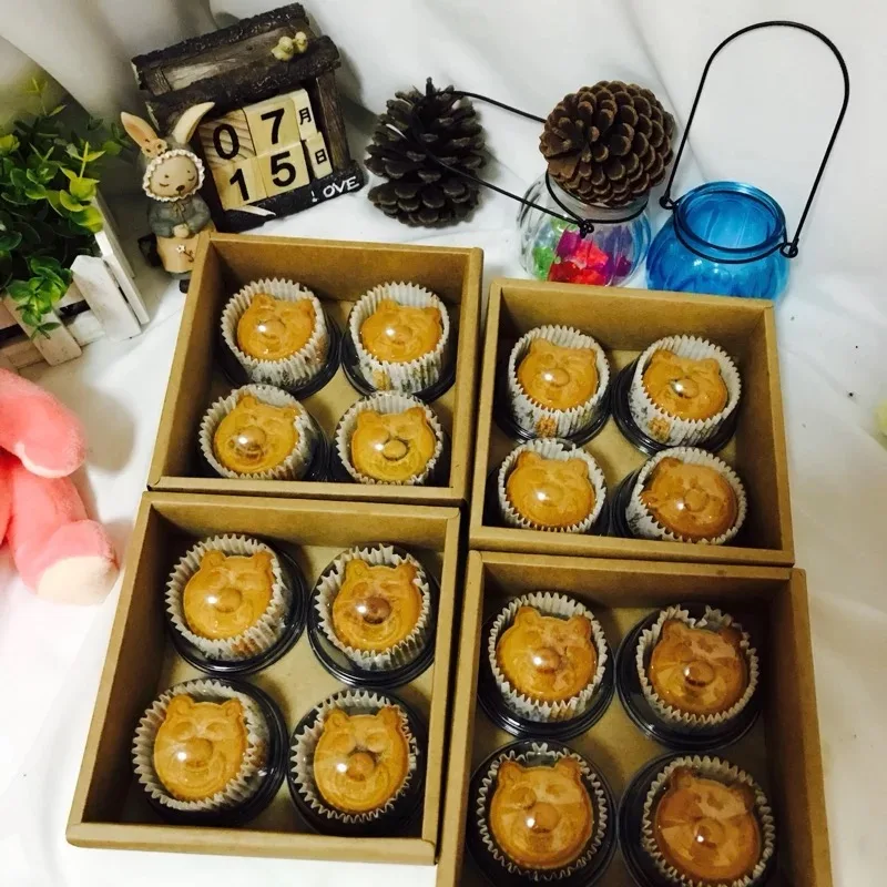 50 шт прозрачный ПВХ коробка для кексов свадебные туфли с круглым носком