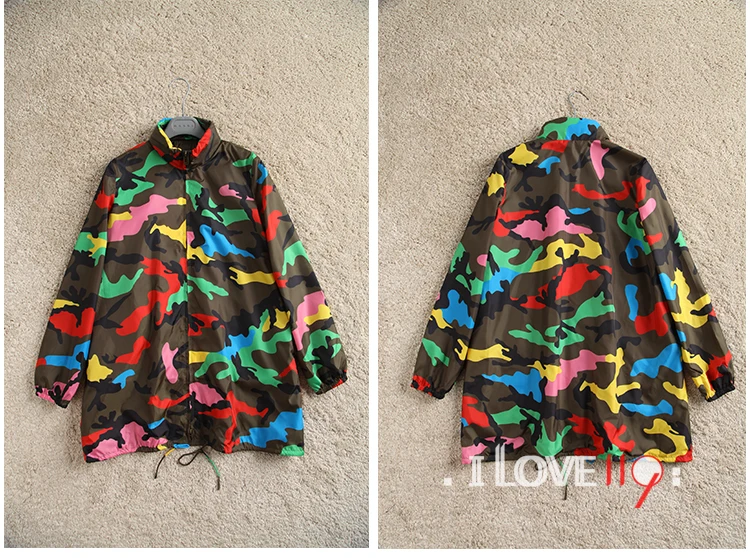 Designer Women Nylon Polyester Trench Flora Print Long Size Full Sleeve Camouflage Loose Waist Coat Comfortable|nylon cotton ripstop fabric|nylon