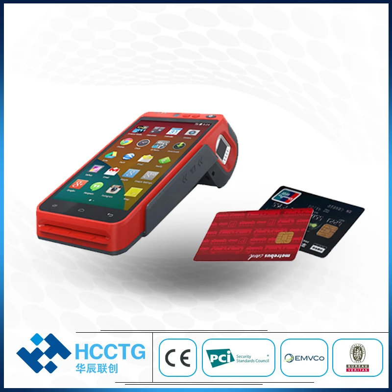 4G/Wi Fi/Bluetooth NFC Ручной терминал для оплаты Android POS с принтером на базе возможностью