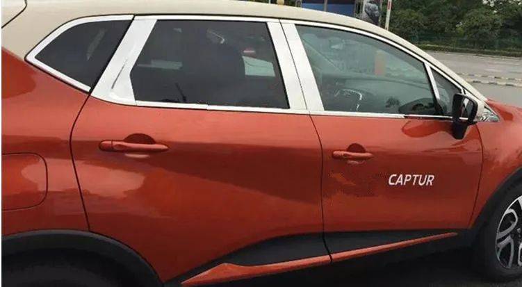 Накладка на окно из нержавеющей стали для Renault Captur