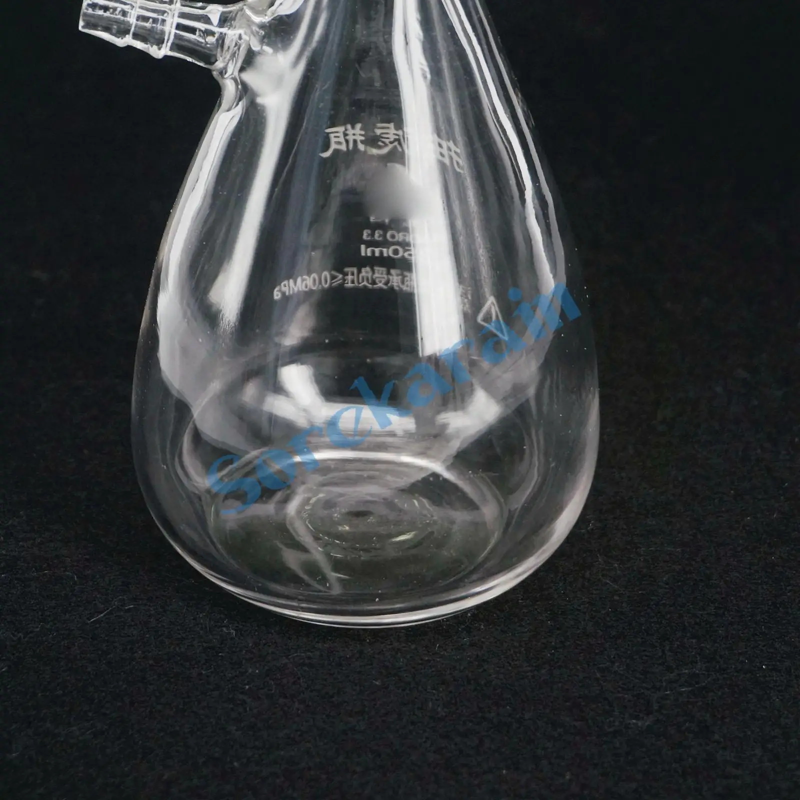 Колба для вакуумного фильтра 250 мл с боковым адаптером сопла G3.3 устройство