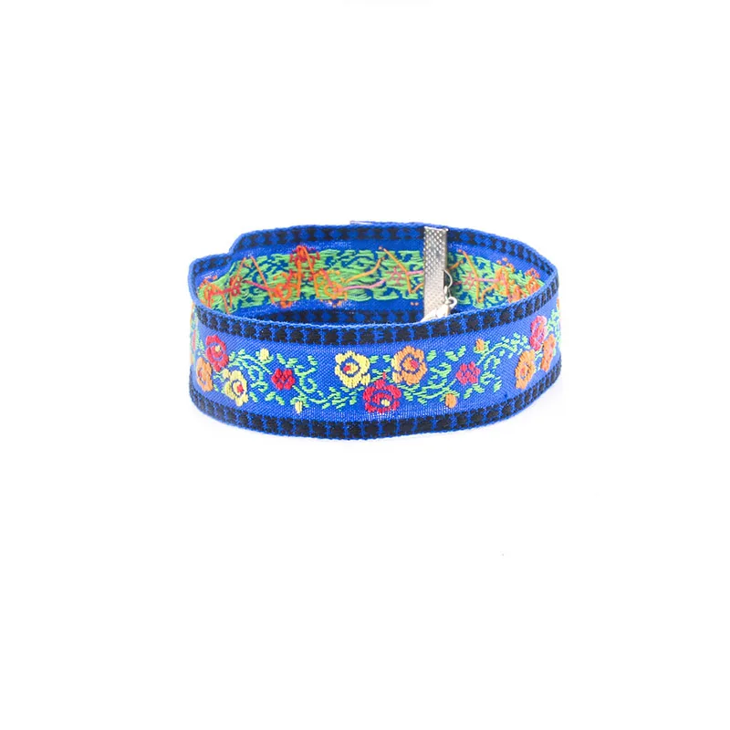 Blue National Style Flower Choker Necklace Embroidery Bohemia For Woman Individuality Hot-Selling Trendy | Украшения и аксессуары