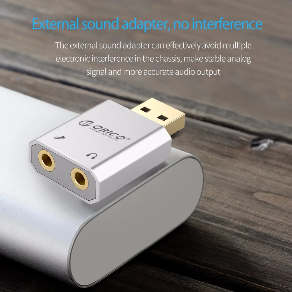 ORICO внешний USB разъем для звуковой карты 3 5 мм мини кабель адаптер стерео микрофон