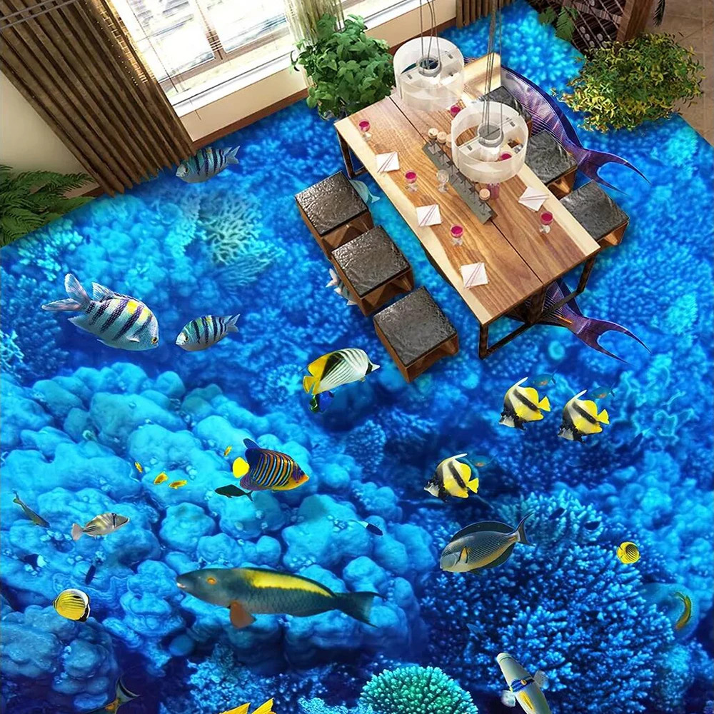 Наклейки океана на пол. Пол из 3 д обоев. Пробка напольная granorte split. Красивый паркет. Морское дно пол.