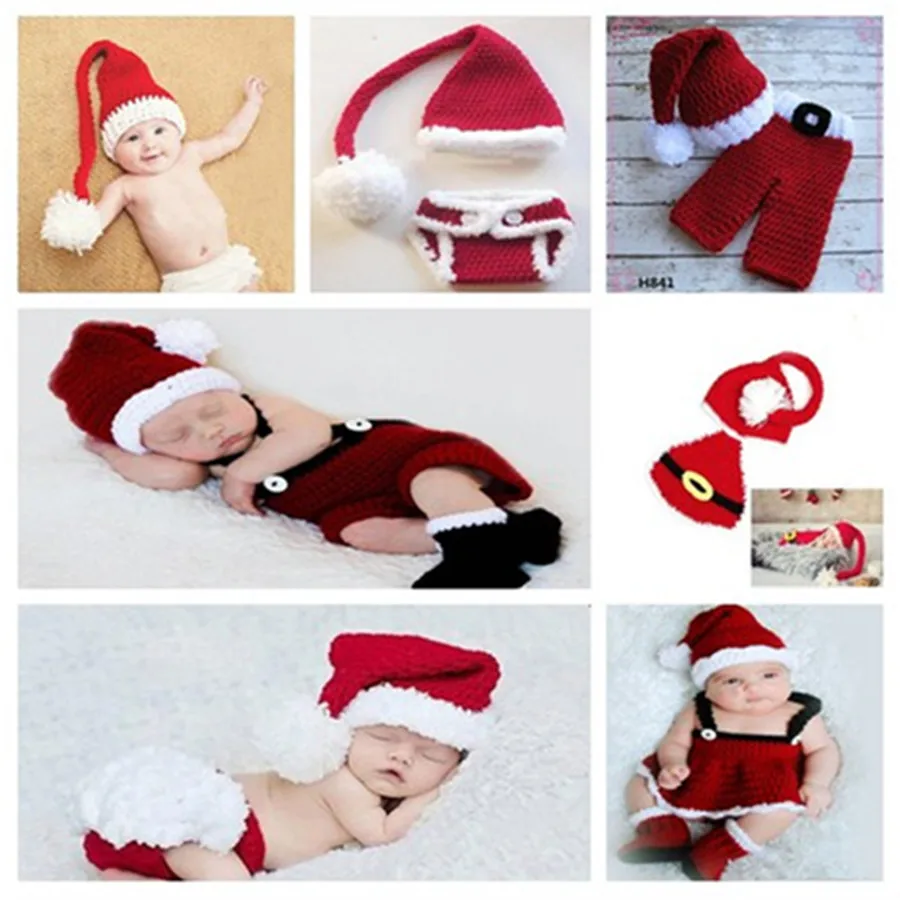 Новорожденная Рождественская одежда детская вечеринка ручная Фотография мини