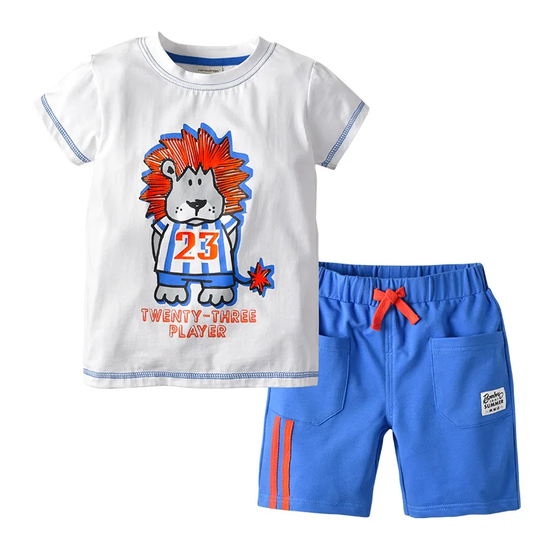 Kids Clothing Sets Summer Baby Boy Clothes 1-5 Years Cotton T Shirts Shorts O-neck Sport Suits High Quality Sports Tees Tops |