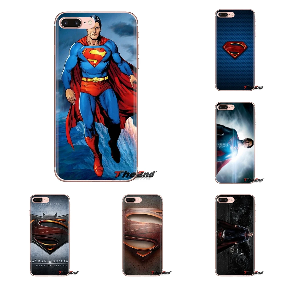 Супермен Человек из стали DC Comics для Samsung Galaxy S3 S4 S5 Mini S6 S7 Edge S8 S9 S10 Plus Note 3 4 5 8 9