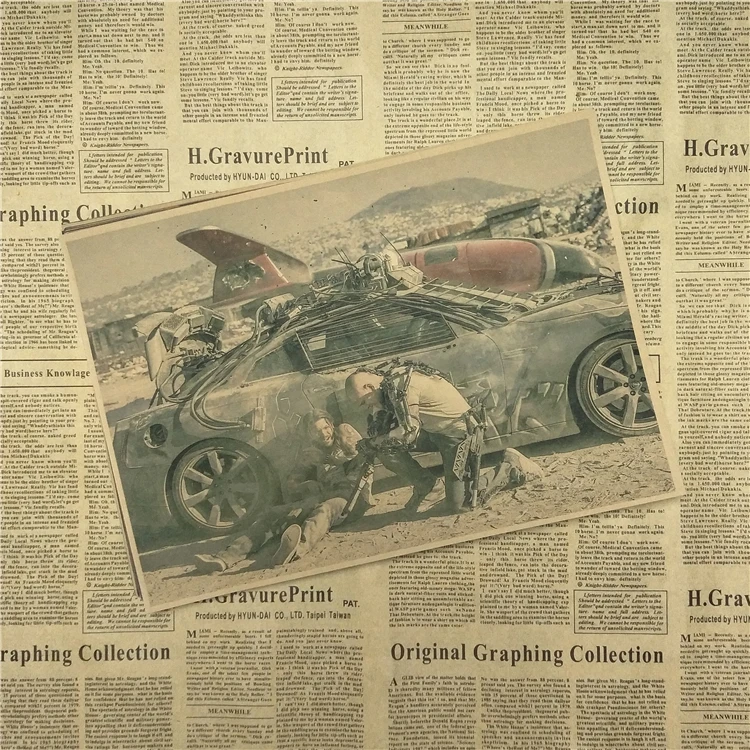 Постер из крафт бумаги Elysium с классическим фильмом декоративные картины на стену