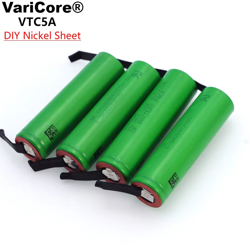 Литиевый аккумулятор VariCore VTC5A 2600 мАч 18650 30 А разряд для аккумуляторов US18650VTC5 +