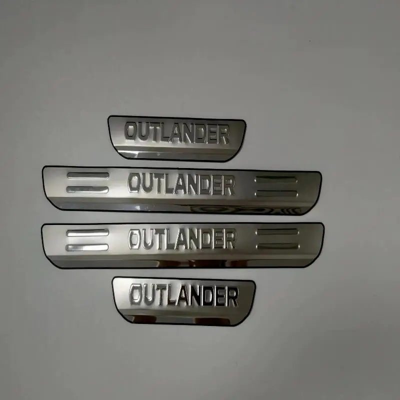 Car Styling Sticker For Mitsubishi outlander Accessories 2013 Stainless Steel Door Sill Scuff Plate Guard Protector 2016 | Автомобили и