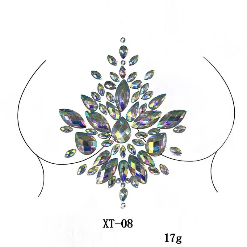 Глаза тела грудь блеск лицо драгоценности тату наклейка вечерние акриловые