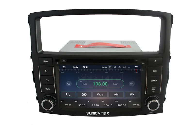 2G Оперативная память 1024*600 4 ядра Android 8 1 автомобильный DVD подгонка GPS для MITSUBISHI PAJERO