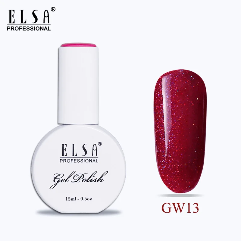 GW13 Elsa 15 мл Гель-лак для ногтей для маникюра Полупостоянный Vernis верхнее покрытие УФ светодиодный Гель-лак замачиваемый для ногтей художественный Гель-лак для ногтей - Цвет: GW13