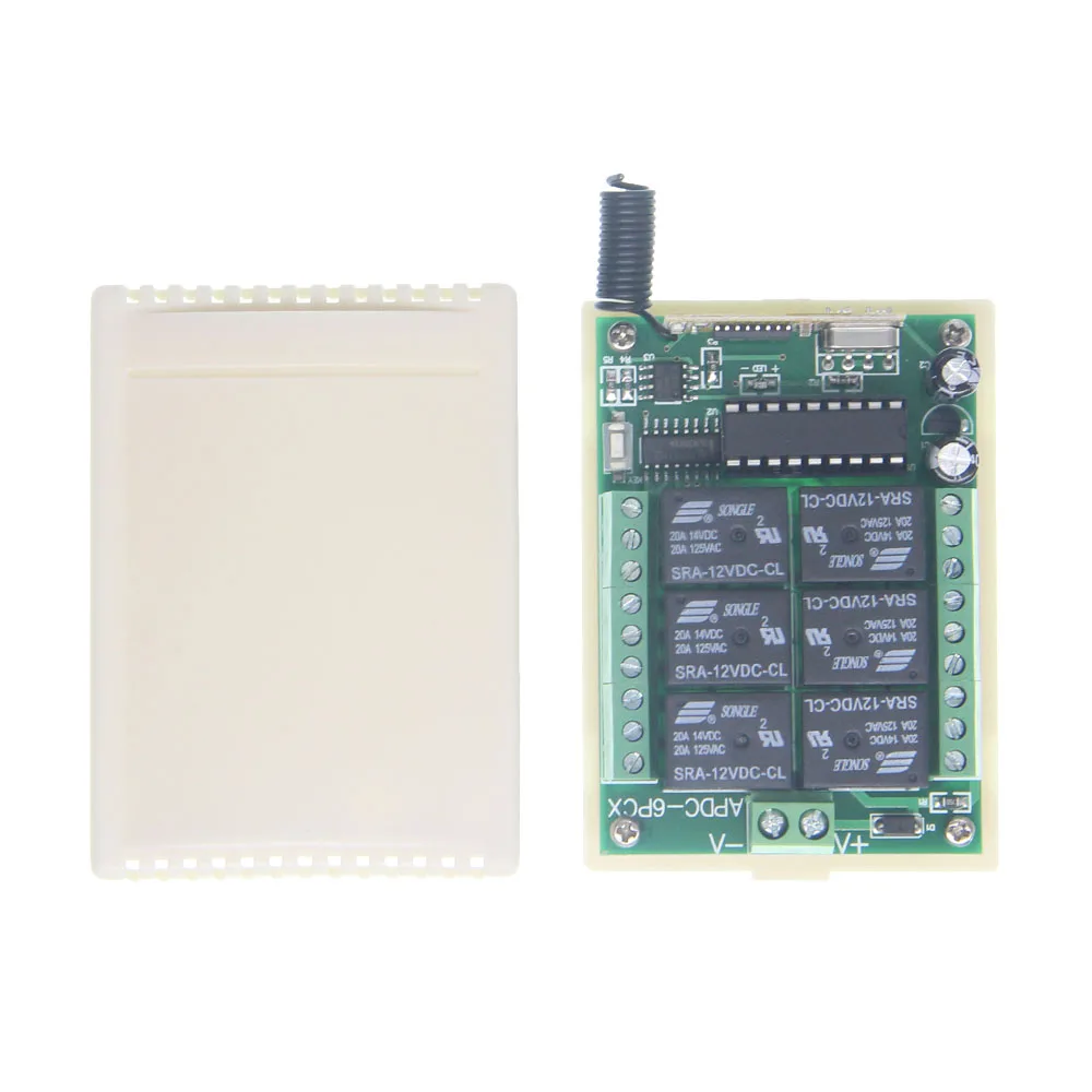 DC 12V 24V 6 CH 6CH RF беспроводной переключатель системы дистанционного управления