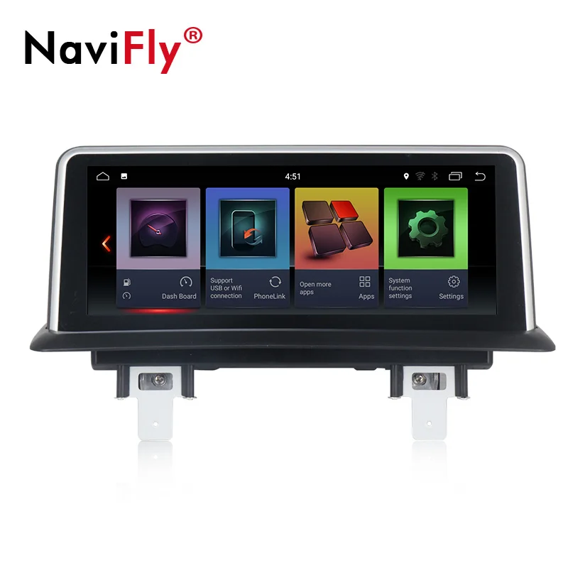 NaviFly Android9.0 IPS экран 6 ядерный процессор 2G RAM + 32G ROM Автомобильный gps мультимедийный