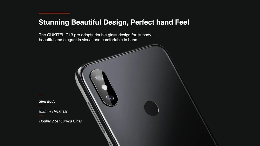 OUKITEL C13 Pro 6,1" 19:9 2 ГБ 16 ГБ Android 9,0 мобильный телефон MT6739 Четырехъядерный 4G LTE 5G/2,4G wifi смартфон распознавание лица отпечаток пальца
