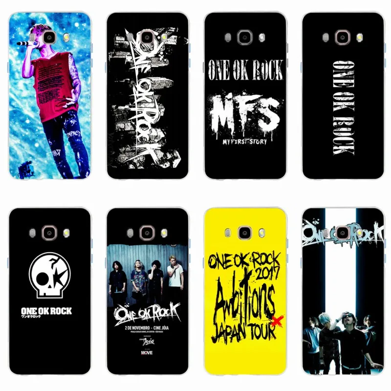 Чехол ONE OK ROCK Мягкий Силиконовый ТПУ чехол для телефона Samsung Galaxy S6 S6edge S6Plus A7 S7edge S8 S9