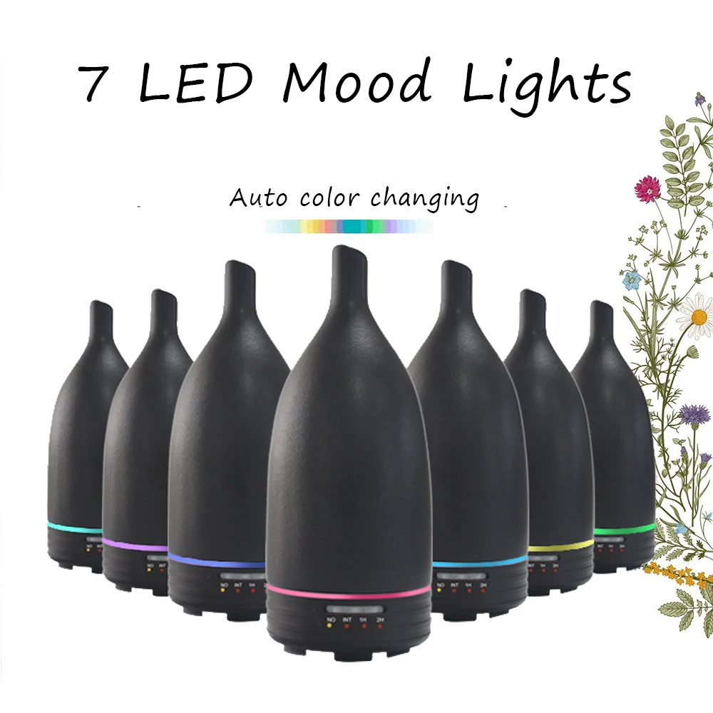 VVPEC Aroma Diffuser Changing Color Ultrasonic Air Humidifier Essential Oil Lamp Aromatherapy Home Mist Maker | Бытовая техника