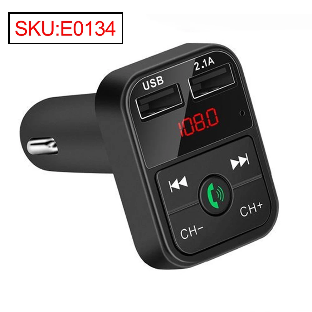 E0134 JINSERTA автомобильный комплект Bluetooth 5,0 беспроводной fm-передатчик громкой связи lcd MP3-плеер USB зарядное устройство 3.1A автомобильные аксессуары - Название цвета: E0134