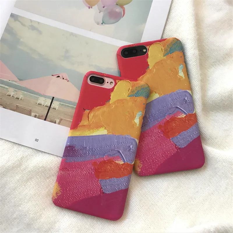 Graffiti Pink Hard Phone Case For iPhone 6 7 8 Plus Cover X XS 7Plus 8Plus s Cases Fundas Coque Capinha |