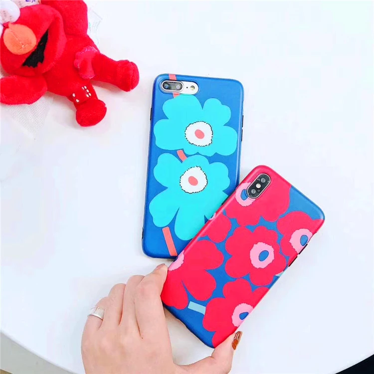 Модные Цветочный узор чехол для iphone X 8 7 6 6s плюс Мягкий ТПУ силиконовый телефонные