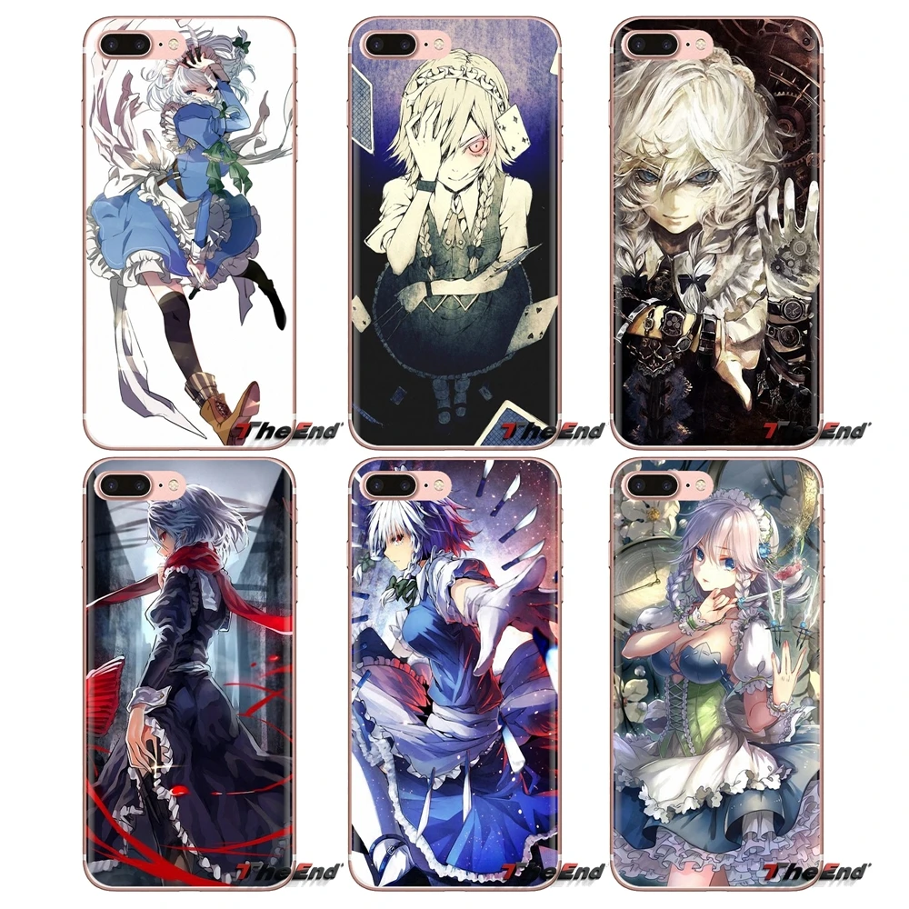 Для HTC One U11 U12 X9 M7 M8 A9 M10 E9 Plus Desire 630 530 626 628 816 820 Чехлы Touhou Izayoi Sakuya двойные косички Yaapan |