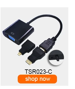 TISHRIC HDMI к VGA Аудио кабель мужчин и женщин Hdmi VGA адаптер цифро-аналоговый видео конвертер для ПК ноутбук проектор