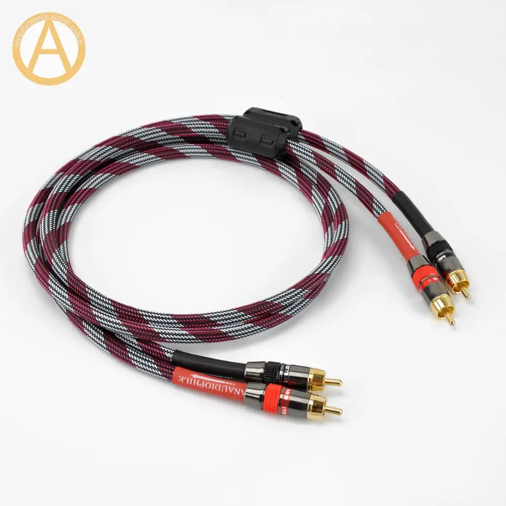 

Hifi RCA Cable 4N RCA Cable Ferrite Bead 2RCA Male RCA Audio Cable Amplifier PREAMP 0.5m 0.75m 1m 1.5m 2m 3m To 5m RCA Cable