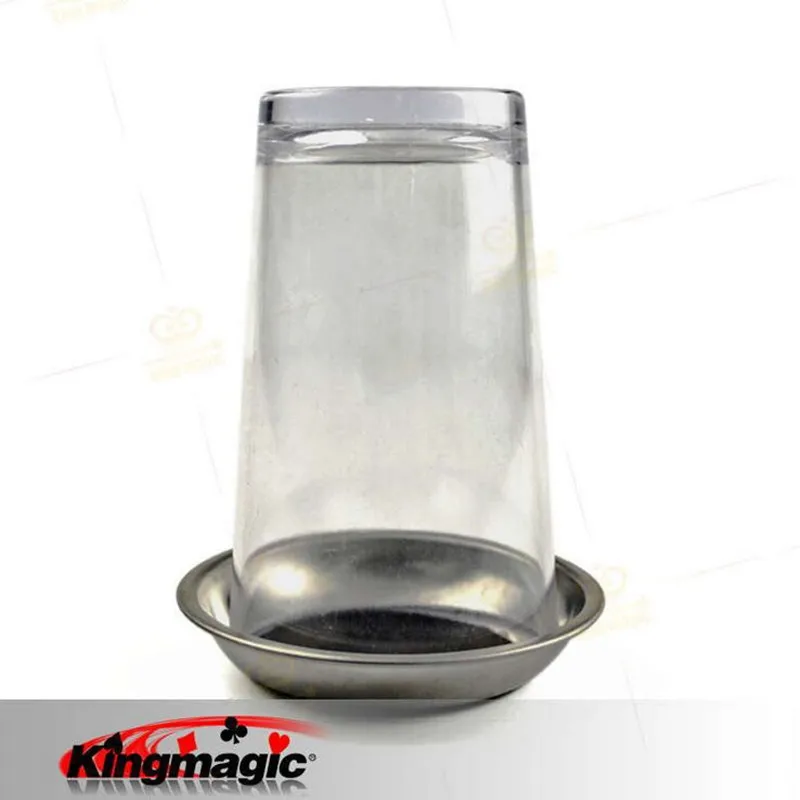 Монета Через стеклянную монету проникновения магический трюк чашку магии