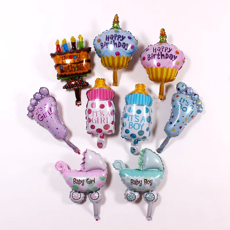 Шары для девочек с забавным ангелом Детские шары детская коляска воздушные из