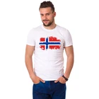 Модные дизайнерские футболки BLWHSA с Европейским норвежским государственным флагом для мужчин, короткий топ и футболка из 100% хлопка, потрясающая ностальгическая Мужская футболка