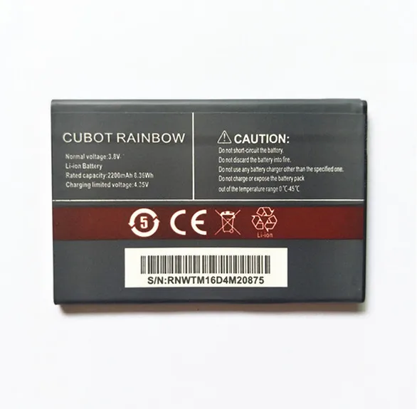 АЗК 100% новый Cubot Rainbow Батарея 2200 мА/ч замена для смарт телефон + в наличии|battery