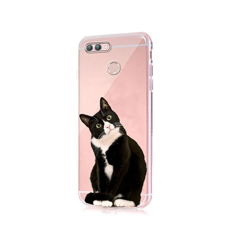 Cute Cat Dog Rose Love Heart Case For Huawei Honor 6A 6 A Cover Transparent Flower Owl Phone |