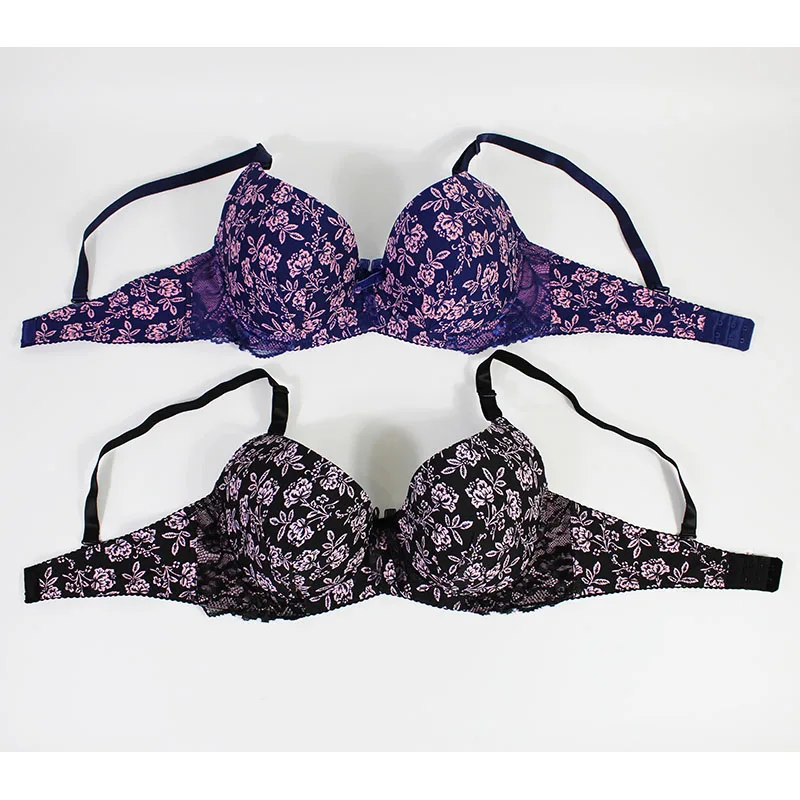 Высокое качество Большой размер сексуальный бюстгальтер с принтом D E up кружевной