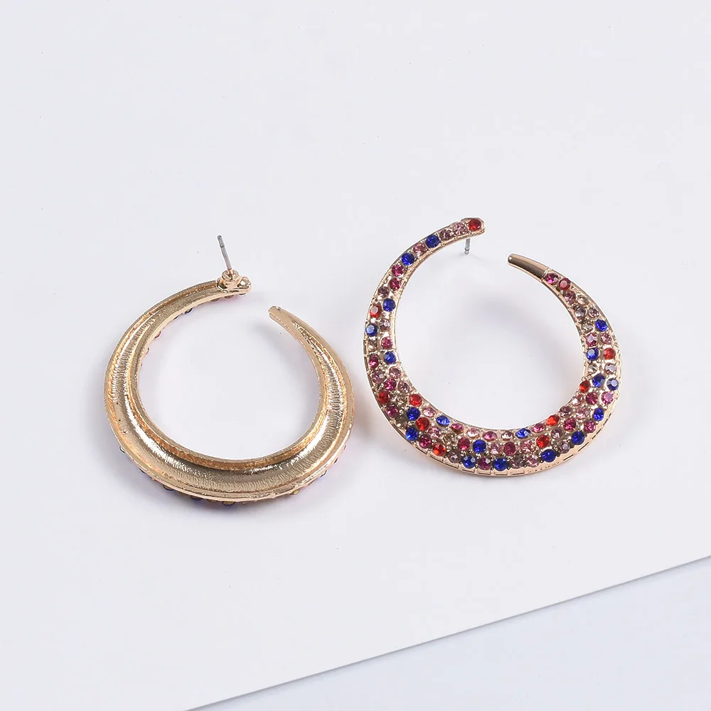 Простые большие серьги ZA с круглым крючком ювелирные изделия женские роскошные