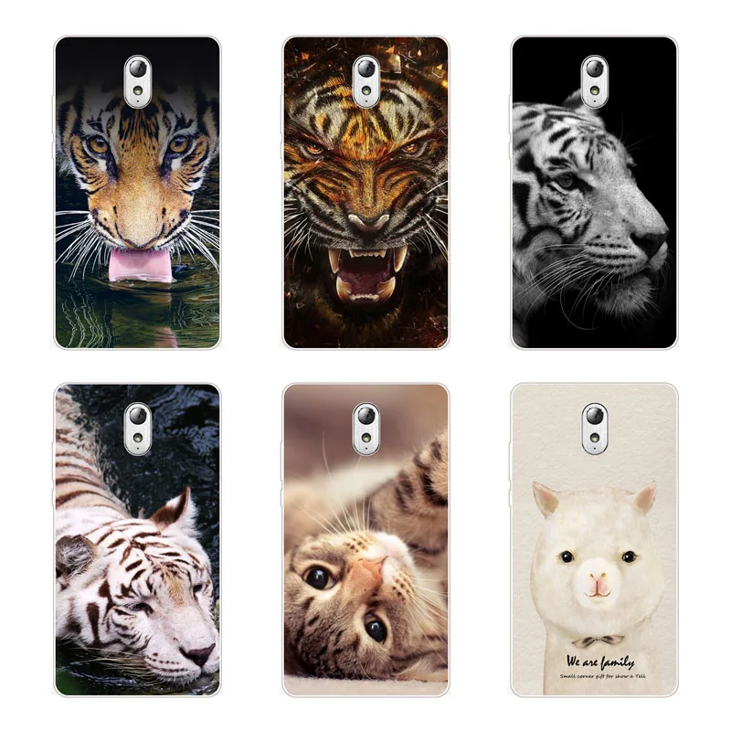 lenovo vibe p1m Case Silicon Wolf beast Painting Soft TPU Back Cover for Vibe P1Ma40 Protect Phone cases shell |