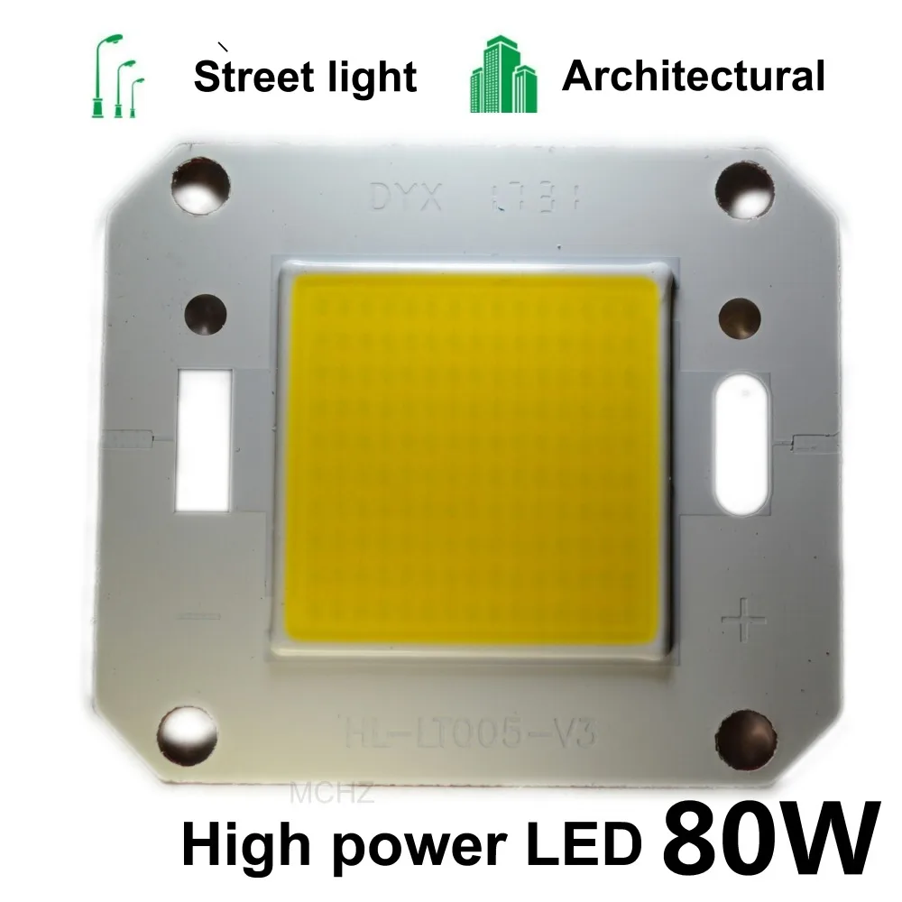 

9PCS LED COB Beads Chip High Power Brightness 80W Outdoor Wall Lamps Floodlights Street Lights Outdoor Landscape Lighting