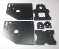 OX CNC machine parts black color OX X Axis Front Plate+OX_Y_Gantry_Plate6mm+OX Back X Axis Plate motor plate+threaded rod plate